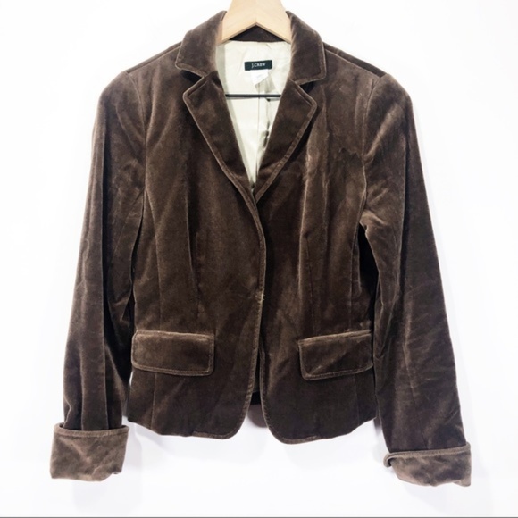J. Crew Jackets & Blazers - J. Crew Brown Schoolboy Velvet Blazer